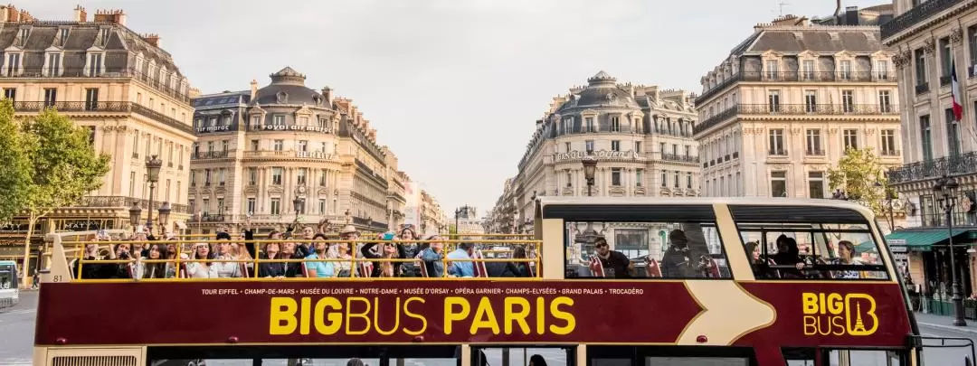 Paris Big Bus Hop-On Hop-Off Tours (Open-Top)