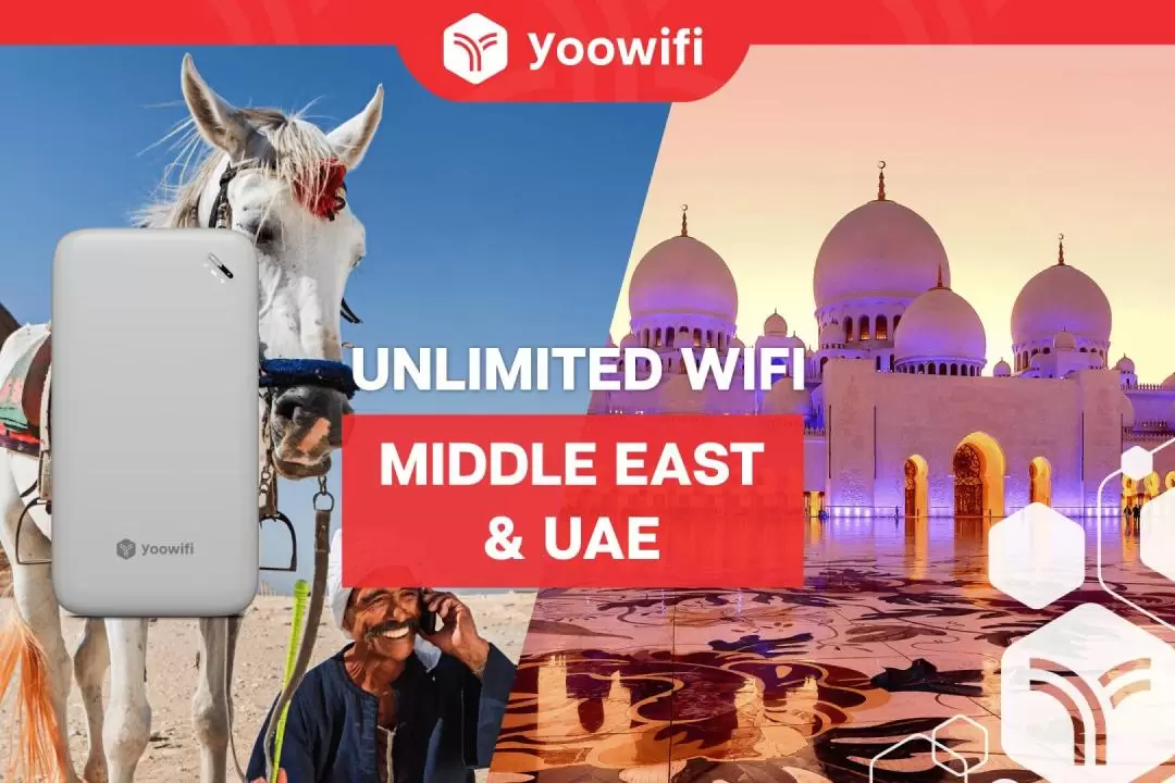 Unlimited 4G Travel UPSIZED WIFI for Middle East and UAE