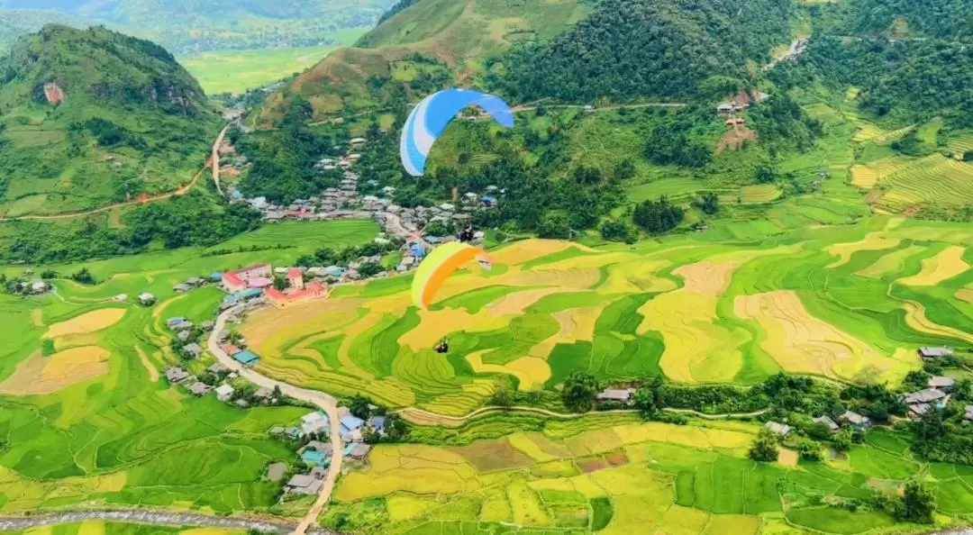 Mu Cang Chai Paragliding Experience - Flying over Scenic Spot