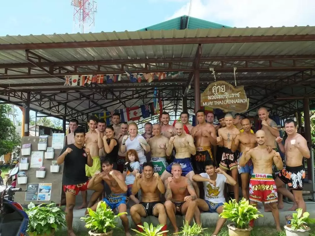 ムエタイ教室（パンガン島 / Chinnarach Thai Boxing Camp提供）