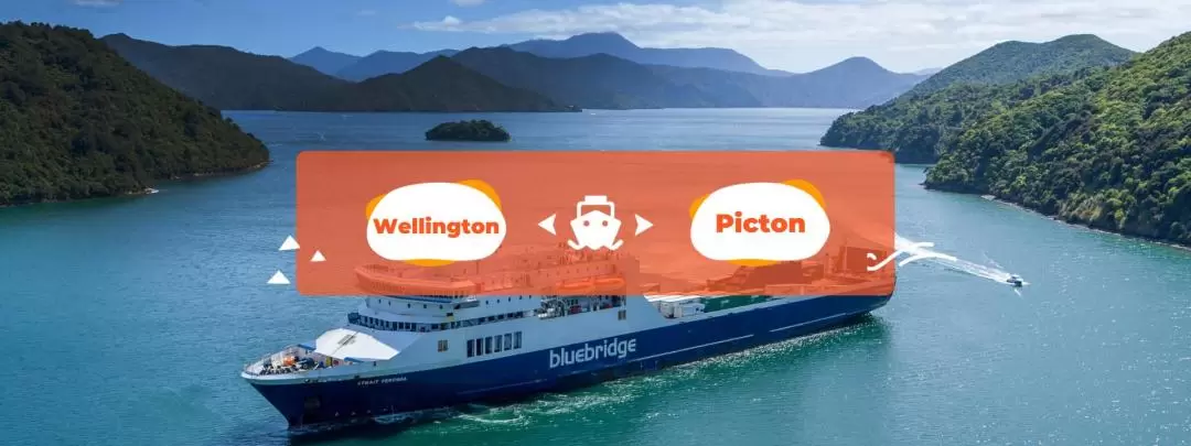 Ferry Ticket between Wellington and Picton by Bluebridge