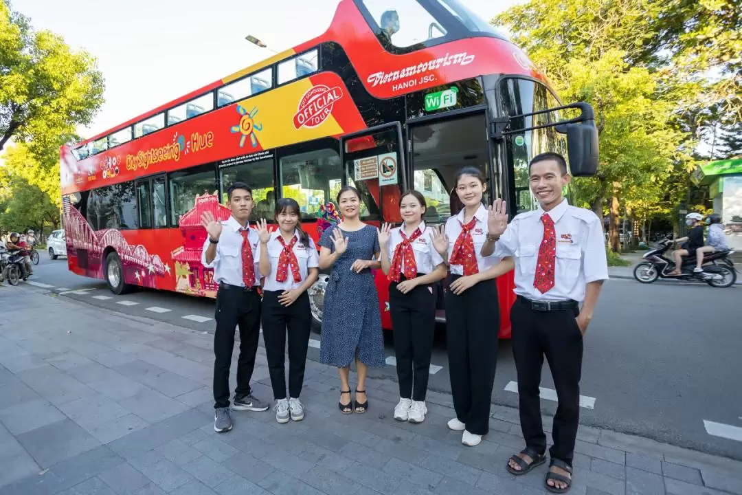 フエ 2階建て市内観光バス乗車チケット（City Sightseeing提供）