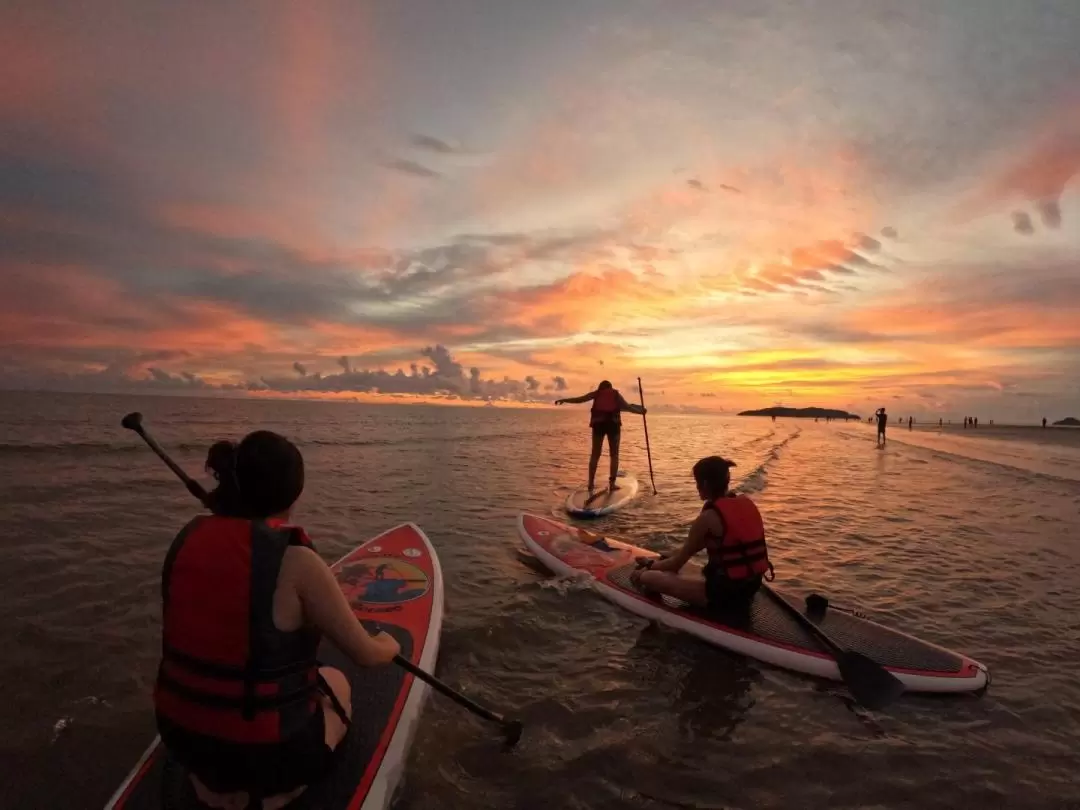 Sunrise & Sunset Stand Up Paddle Boarding Experience with Private Transfer in Kota Kinabalu