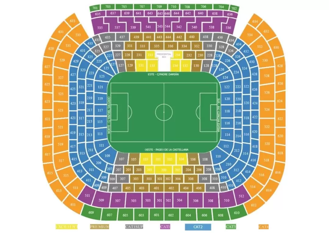 Real Madrid Match Tickets at Santiago Bernabeu