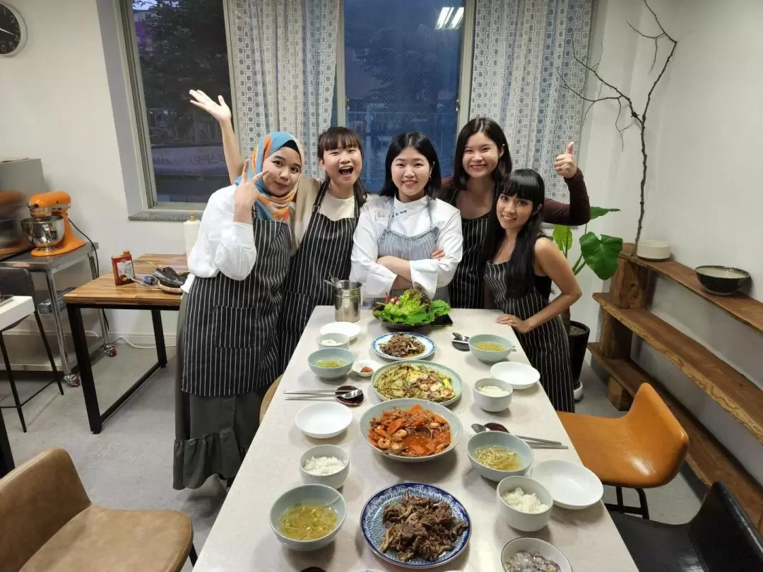 Busan Local Food Cooking Class with Creative Local Chef (incl. Market Tour)