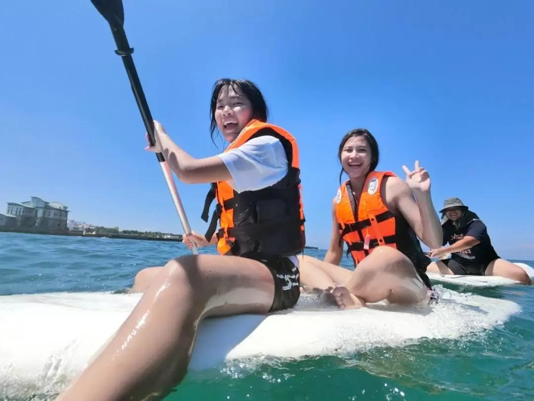 澎湖水上活動: 盛夏海樂園 - SUP＆彈跳包＆海上溜滑梯＆海上跳水