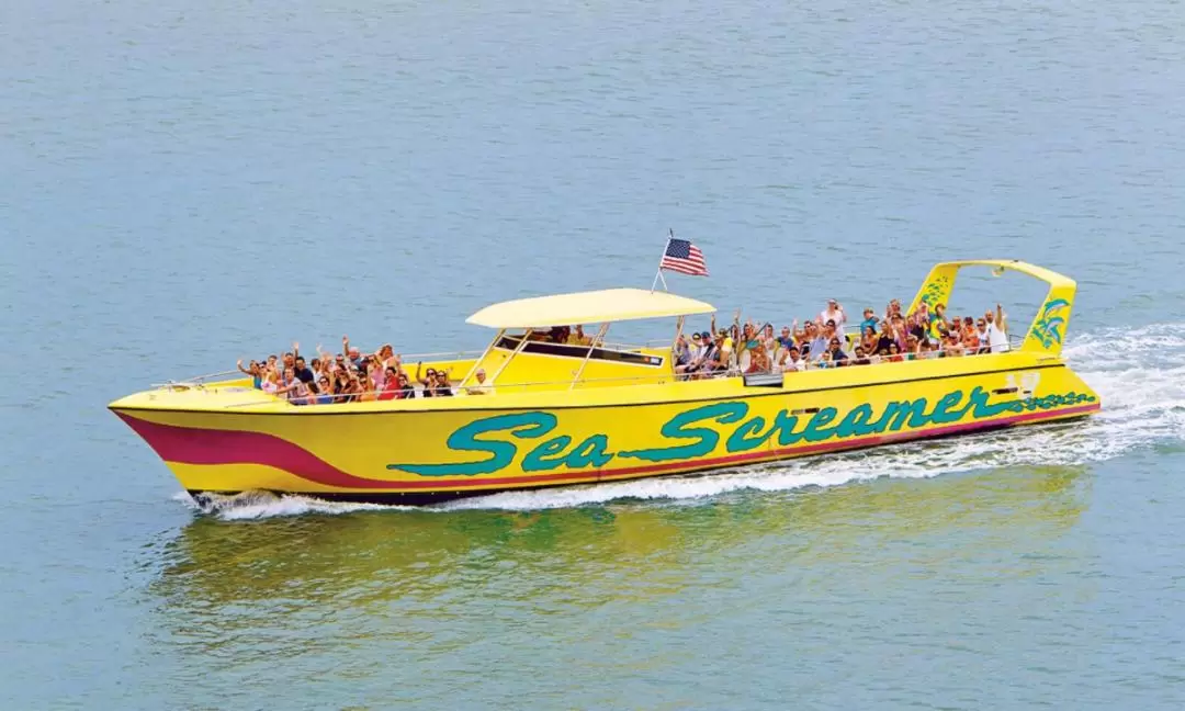 Full Day Tour with Boat Ride on Sea Screamer in Clearwater Beach from Orlando