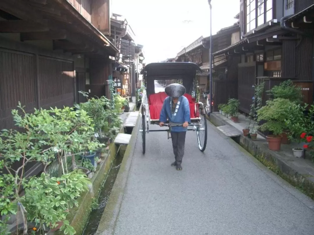 Takayama City, Rickshaw Ride, & Funasaka Sake Brewery Half Day Tour