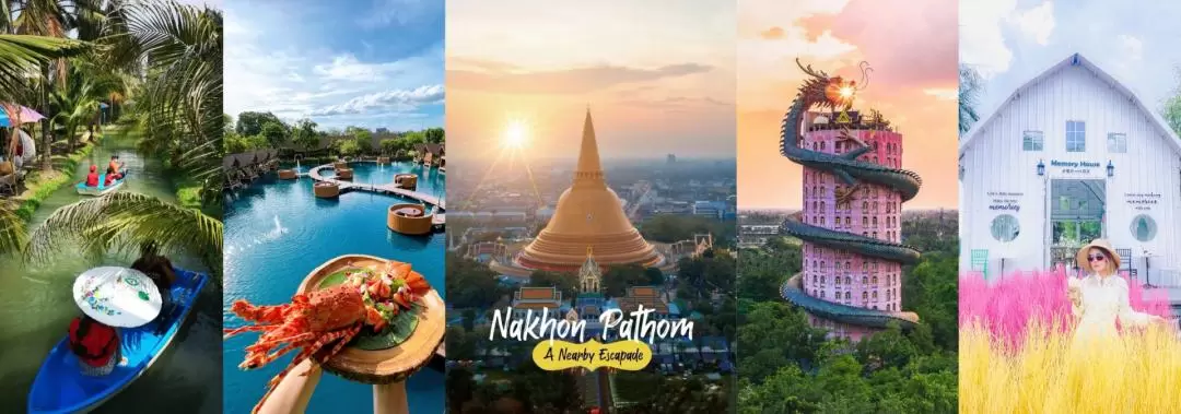 Nakhon Pathom Private Tour from Bangkok: Phra Pathom Chedi, Dragon Temple, Coconut Farm, Bubble in the Forest Cafe and More