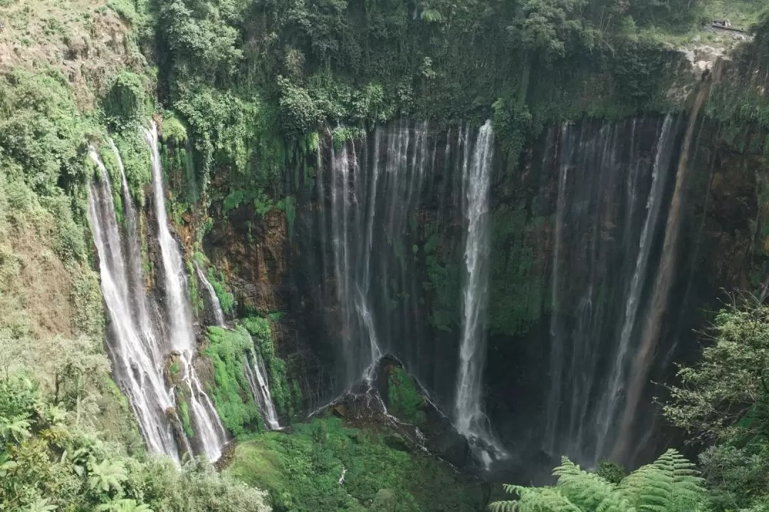 Tumpak Sewu Waterfall & Goa Tetes Cave from Malang