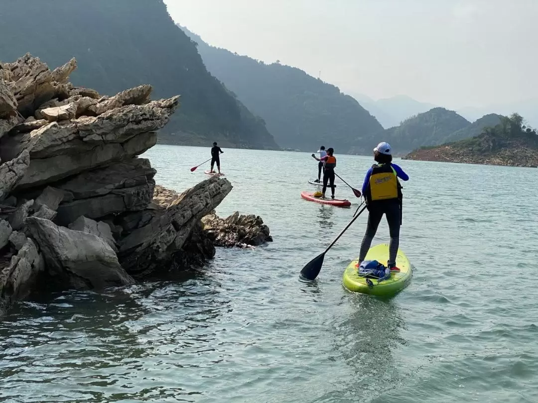 SUP Day Tour to Explore Ba Khan Bay, Hoa Binh Lake 