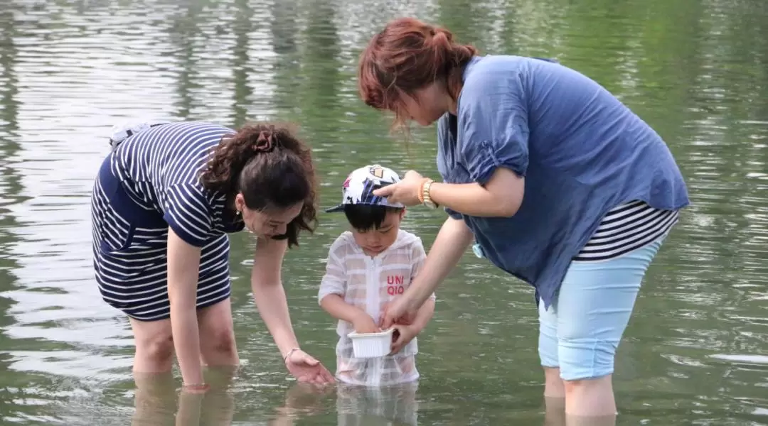 화롄｜타치카와 양어장｜조개 만지기 체험