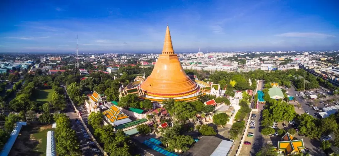 Nakhon Pathom Private Tour from Bangkok: Phra Pathom Chedi, Dragon Temple, Coconut Farm, Bubble in the Forest Cafe and More