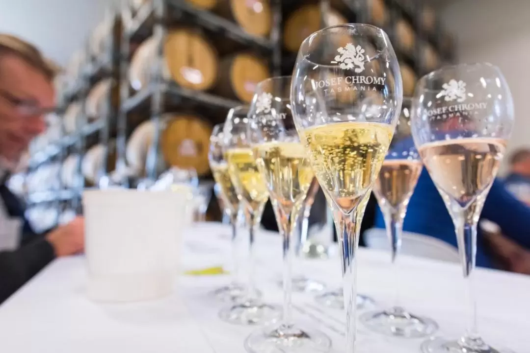 The Art of Sparkling Wine Tour at Josef Chromy Winery in Tasmania