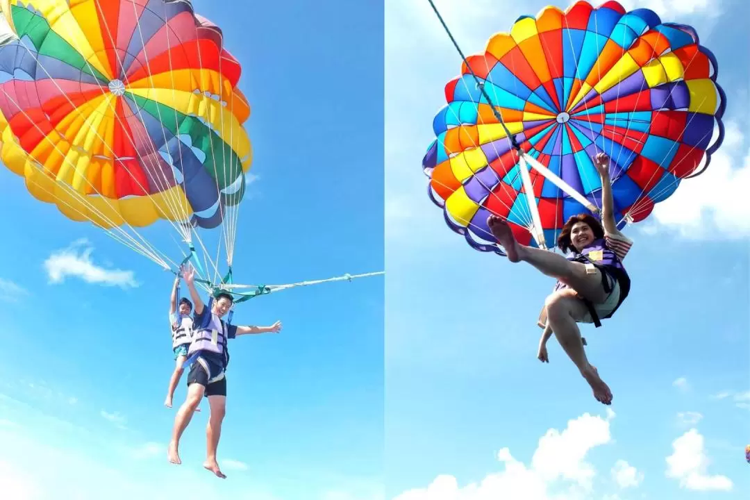 Pattaya Parasailing 360 degree view coastline Experience