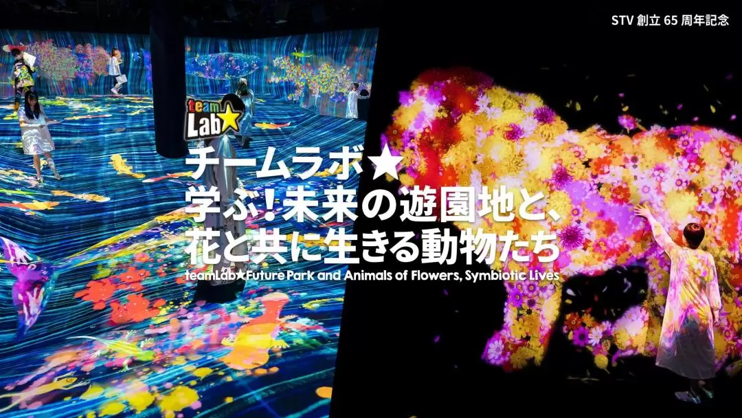 札幌《teamLab 未來遊樂園＆與花共生的動物們》展覽門票