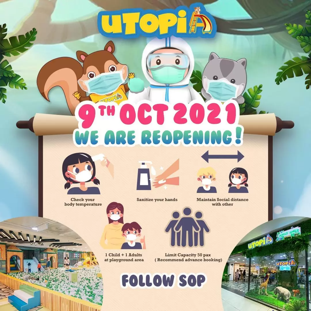 新山 Paradigm Mall JB 購物中心 Utopia Jungle World 兒童室內遊樂場門票