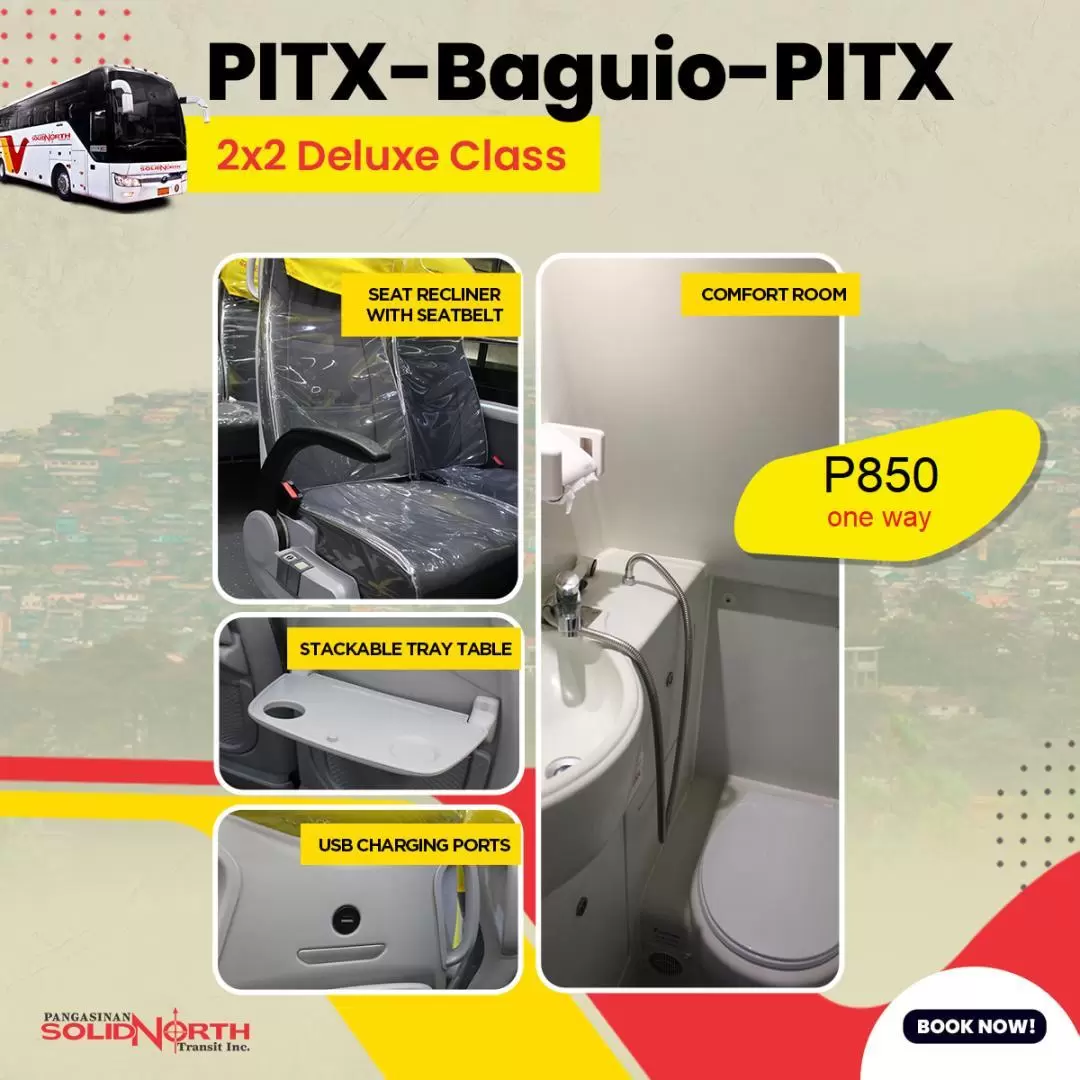 Manila to Baguio Bus Ticket (via PITX and Cubao)