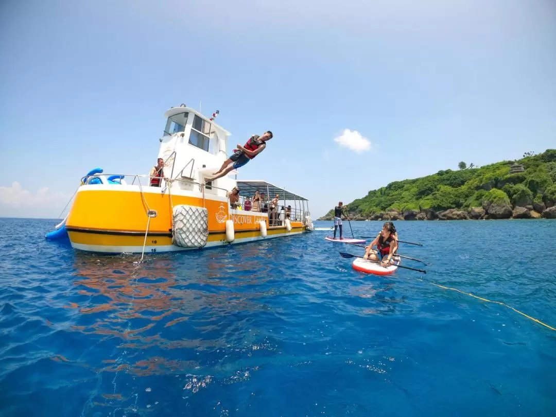 屏東｜小琉球海洋樂園派對：玻璃船半潛艇遊船＆SUP體驗＆海上魔毯＆海上溜滑梯