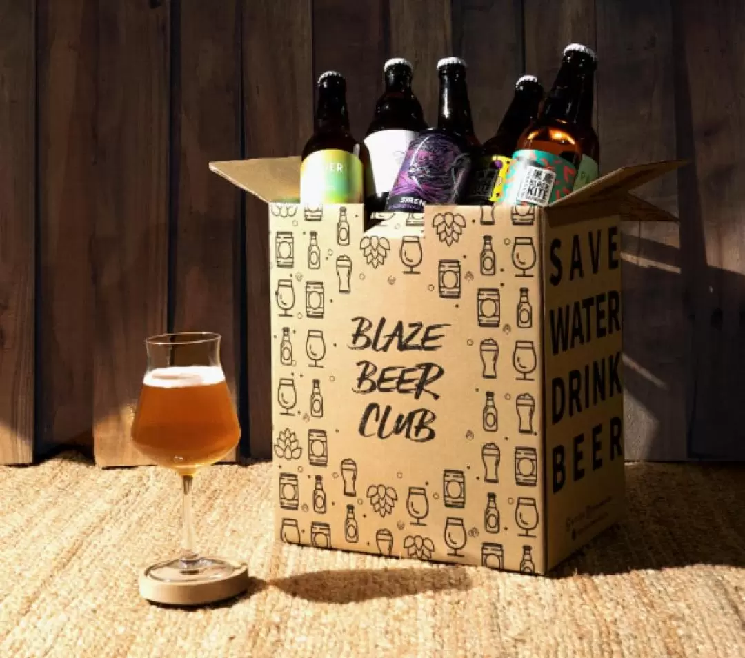 Klook Exclusive: Blaze Beer Club International Craft Beer Stay Home Pack (Beer Glass & Delivery Charge Inclusive)
