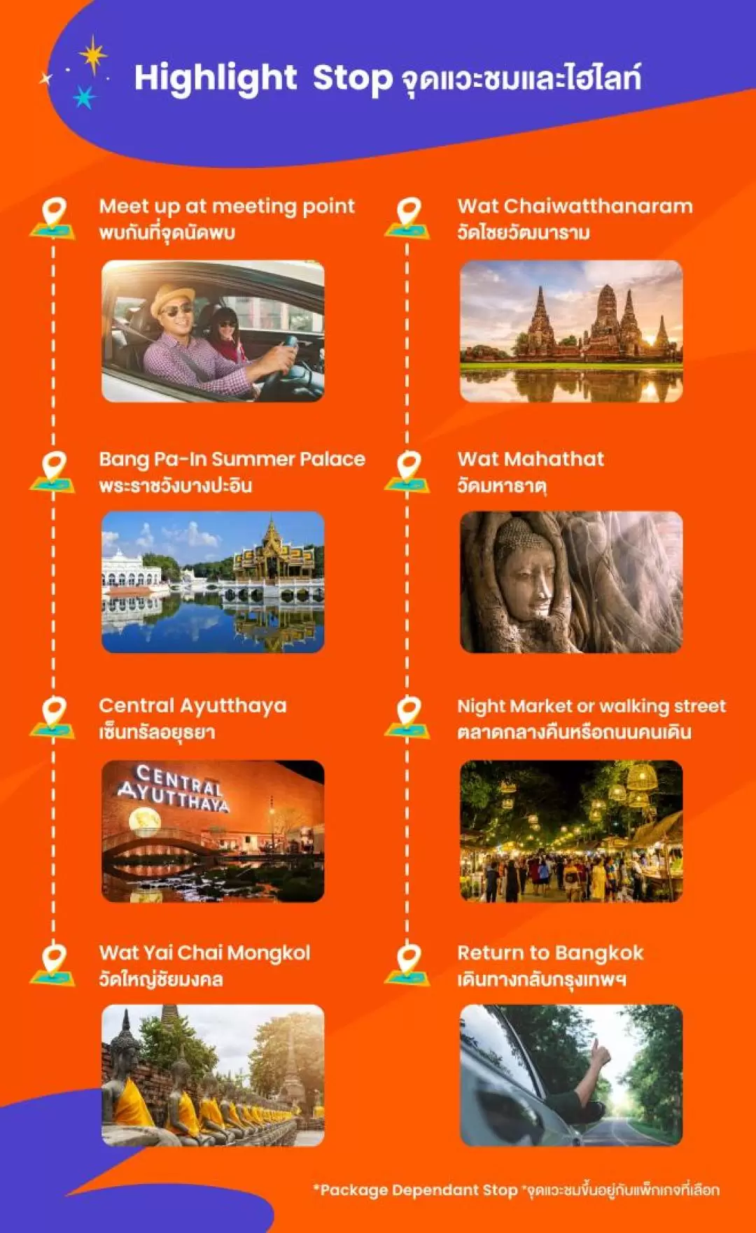 Ayutthaya Must-Visit Tour: Summer Palace, Temples, Cafes and Market