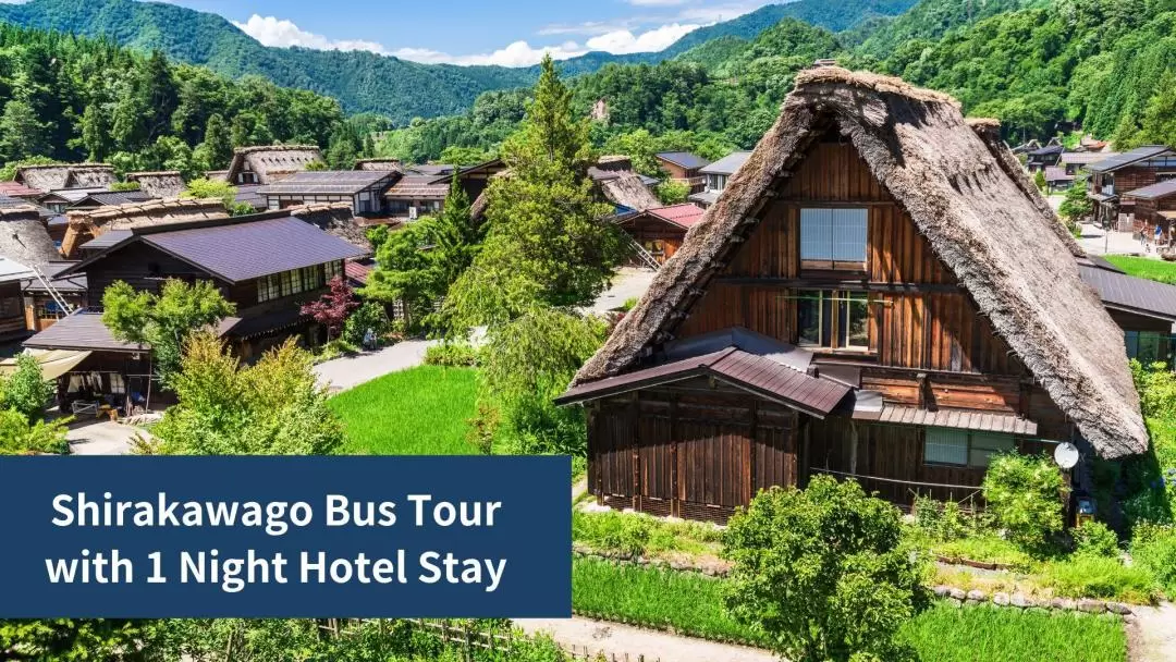 Shirakawago & Gokayama Bus Tour with One Night Stay at Takayama