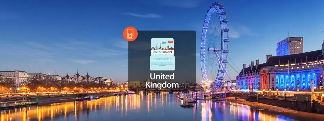 4G SIM Card (IN Delivery) for United Kingdom from StarRoam