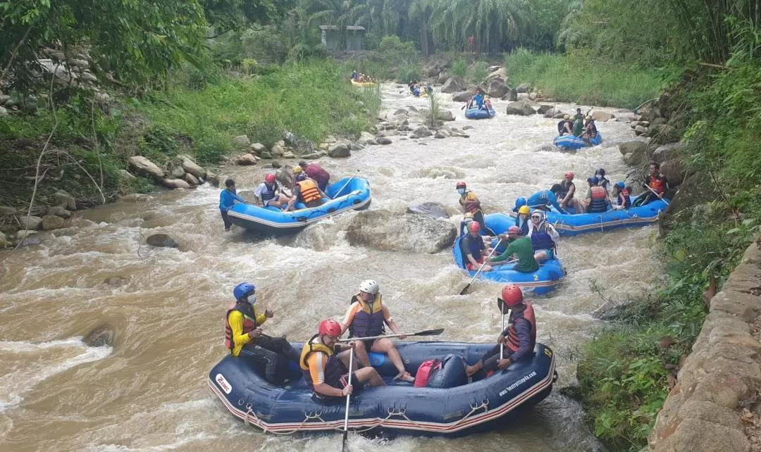 Full Day Rafting, Zipline, Waterfall, ATV, and Elephant Trekking in Phang Nga