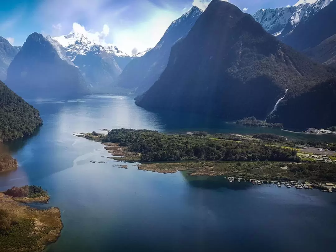 Milford Sound Flyover by Helicopter