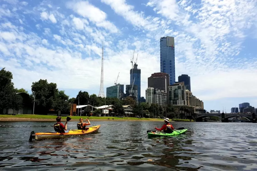 Yarra River Kayak Tour with Eureka Skydeck Entry in Melbourne