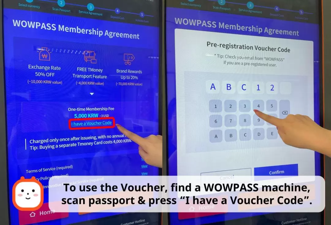 WOWPASS: 具備換匯，付款，T-money交通卡功能的預付卡