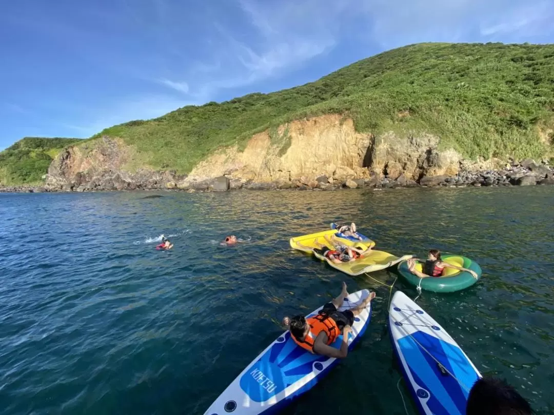 宜蘭｜龜山島牛奶海SUP立槳水上活動｜小橘貓號