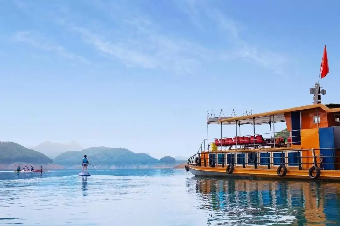 SUP Day Tour to Explore Ba Khan Bay, Hoa Binh Lake 