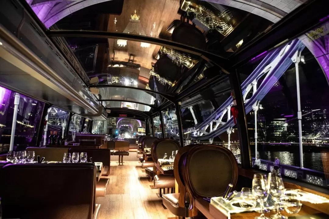 English Gourmet Lunch or Dinner by Bustronome Luxury Bus in London