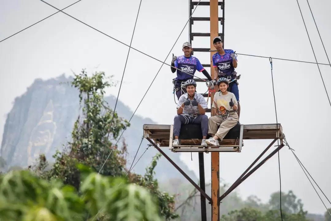 Zipline at Tarzan Adventure Pattaya