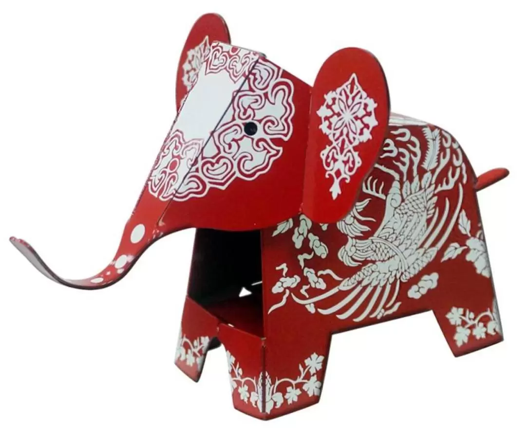 Miaoli｜Likang Healthy Sightseeing Factory｜Metal Elephant Shaped Pen Holder DIY Experience