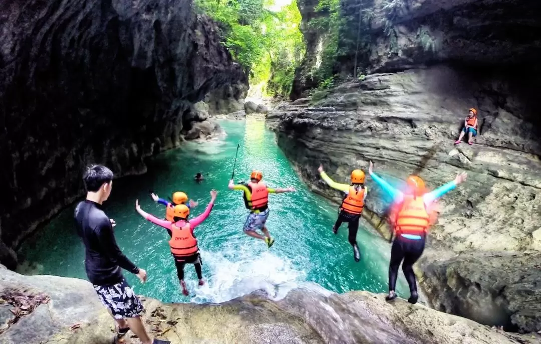 Badian Canyoneering in Cebu and Kawasan Falls Tour