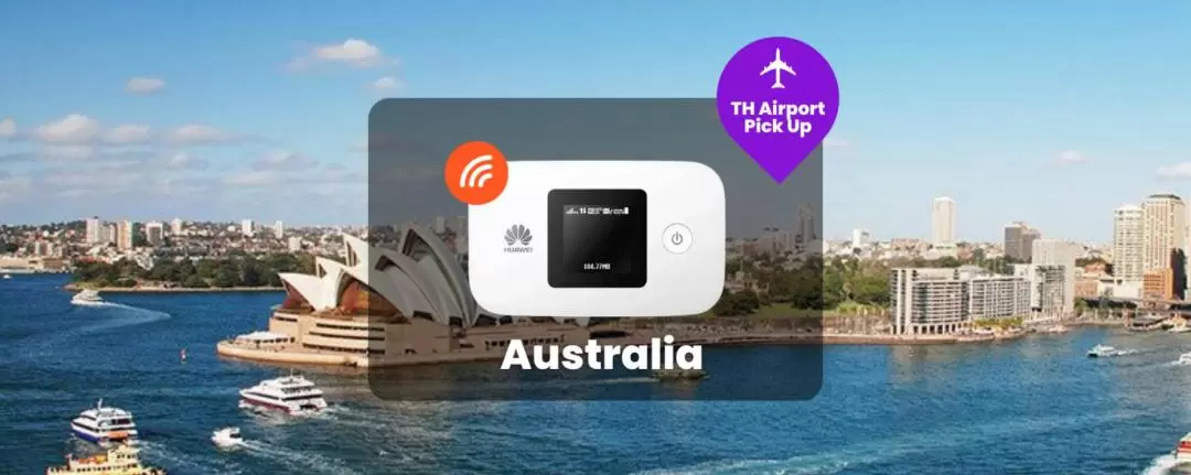 Pocket WiFi (BKK & DMK Airport Pick Up) for Australia 